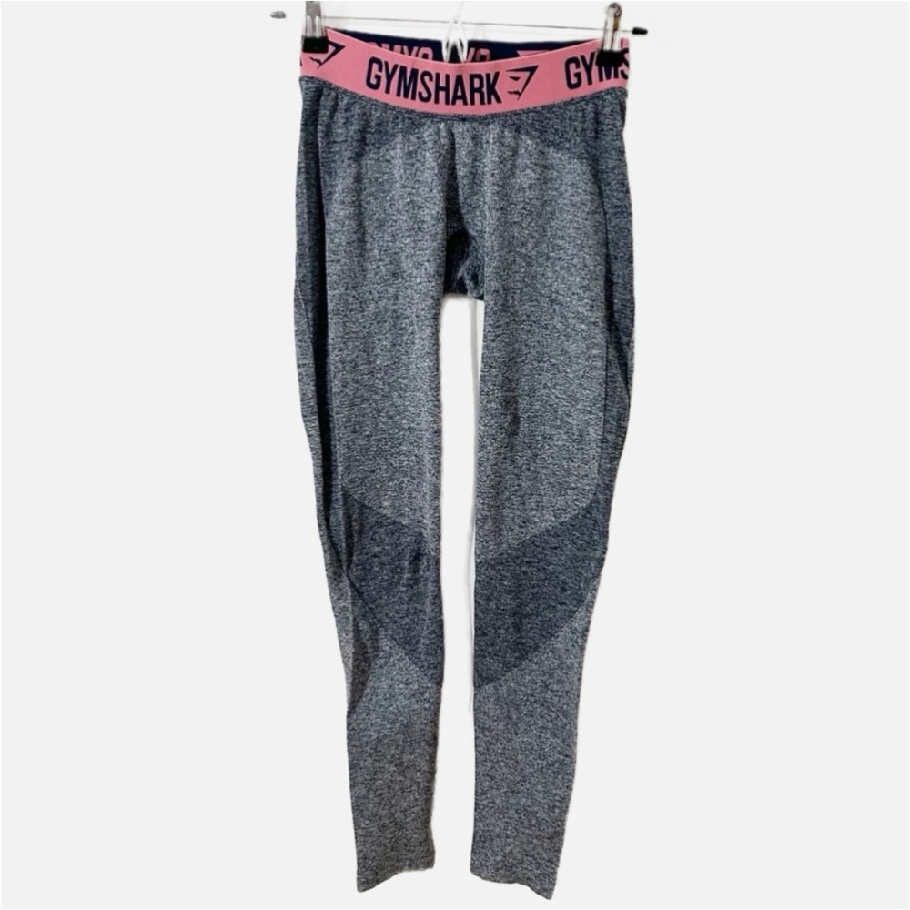 Gymshark Leggings 🩶🩷 Workout Gym Pants Seamless Mid Rise Elastic Waist Band